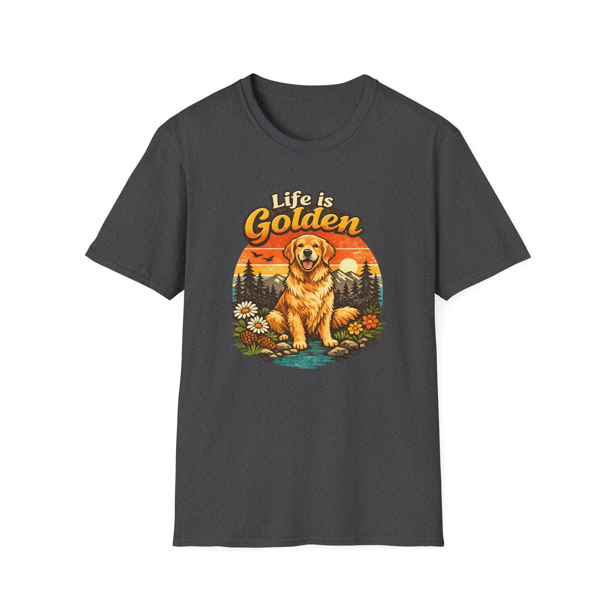 Life Is Golden Golden Retriever T-Shirt