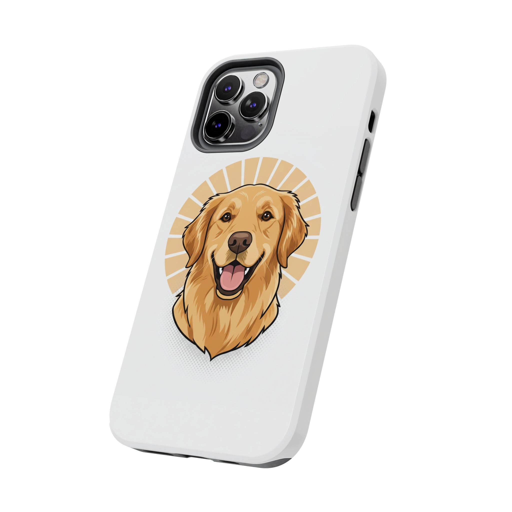 Golden Retriever Tough Phone Case — Cute Smiling Dog Protective Phone Cover