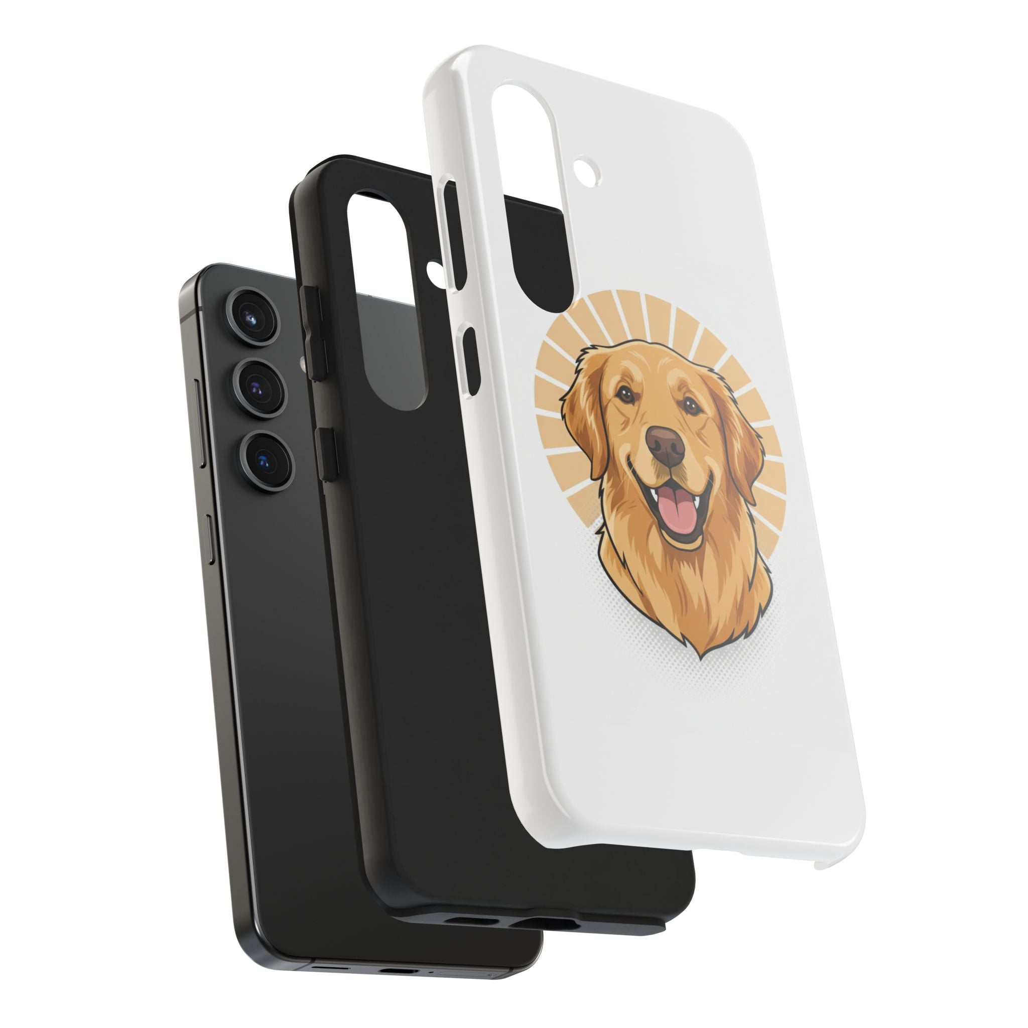 Golden Retriever Tough Phone Case — Cute Smiling Dog Protective Phone Cover
