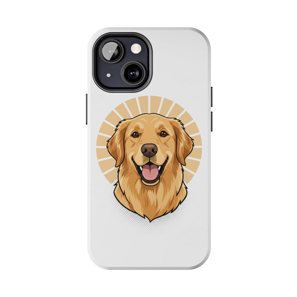 Golden Retriever Tough Phone Case — Cute Smiling Dog Protective Phone Cover