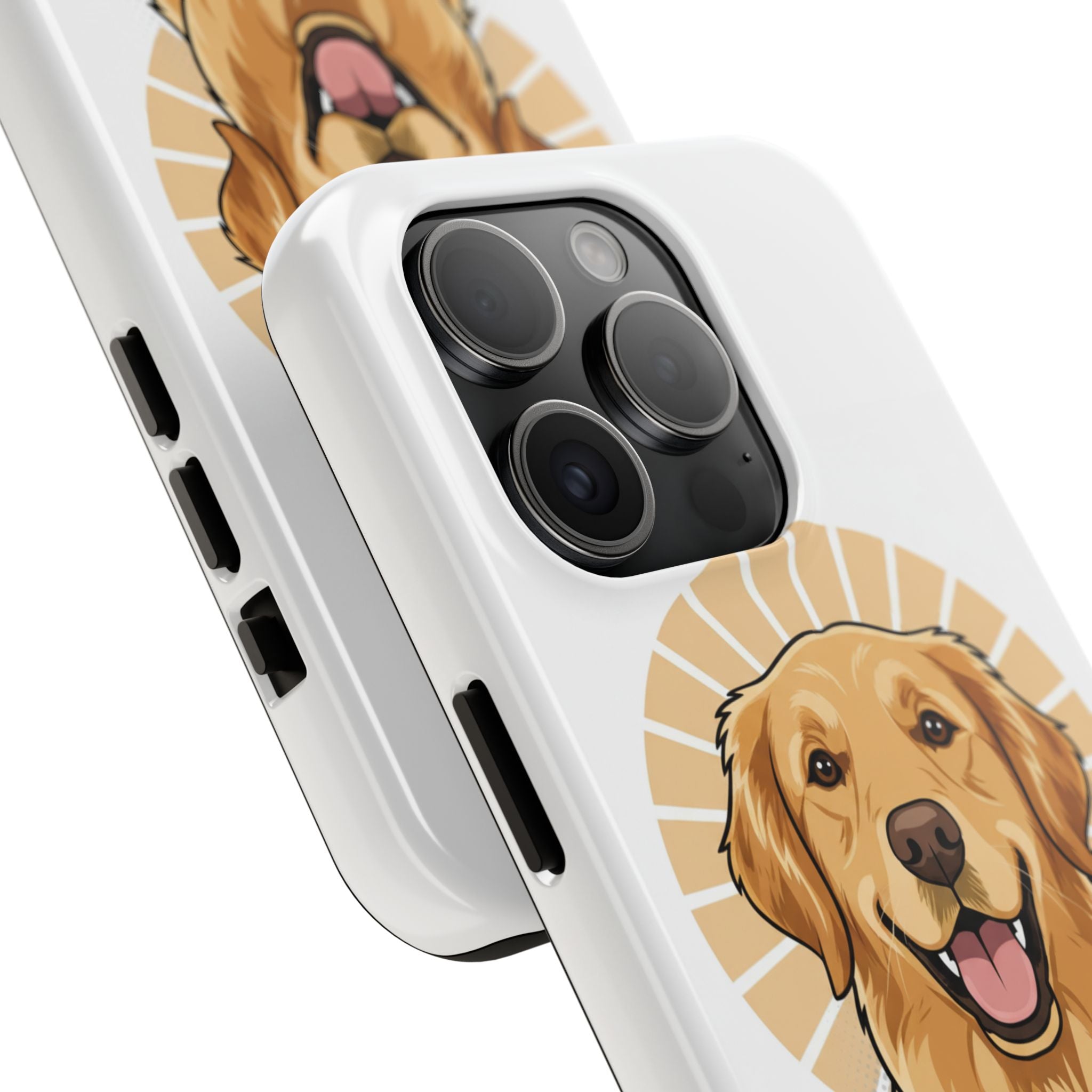 Golden Retriever Tough Phone Case — Cute Smiling Dog Protective Phone Cover