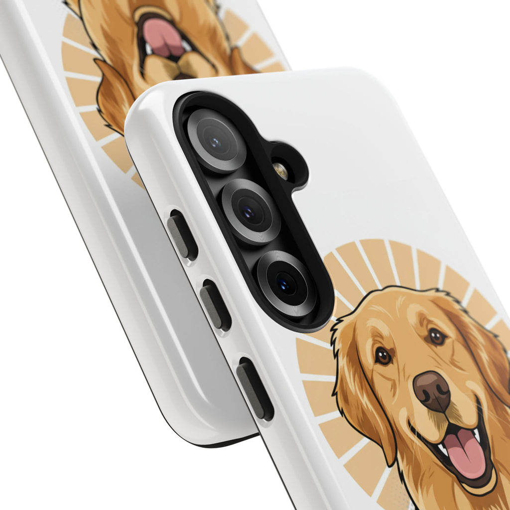 Golden Retriever Tough Phone Case — Cute Smiling Dog Protective Phone Cover