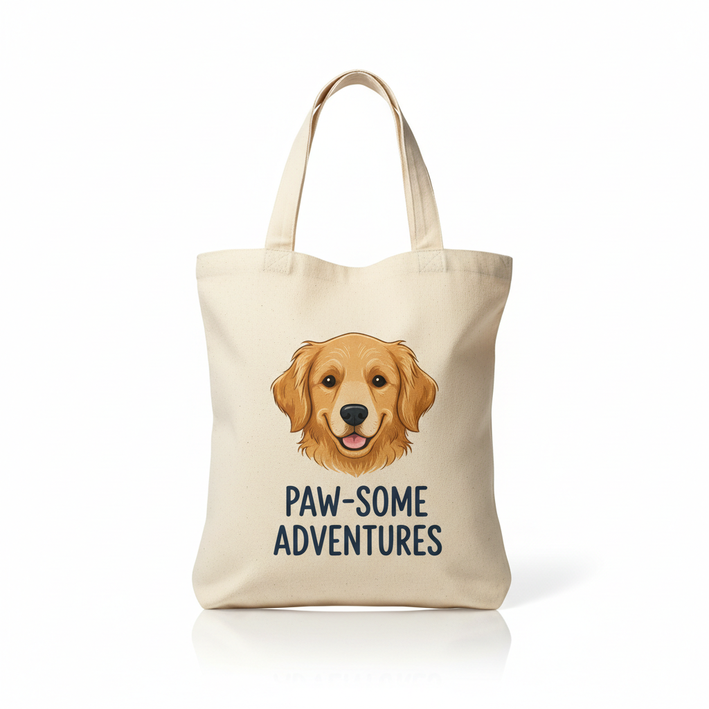Golden Retriever Tote Bag